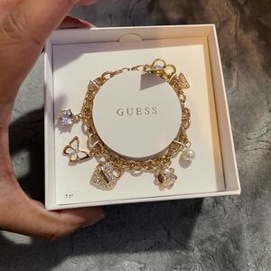 GUESS Gold Bracelet with Charms